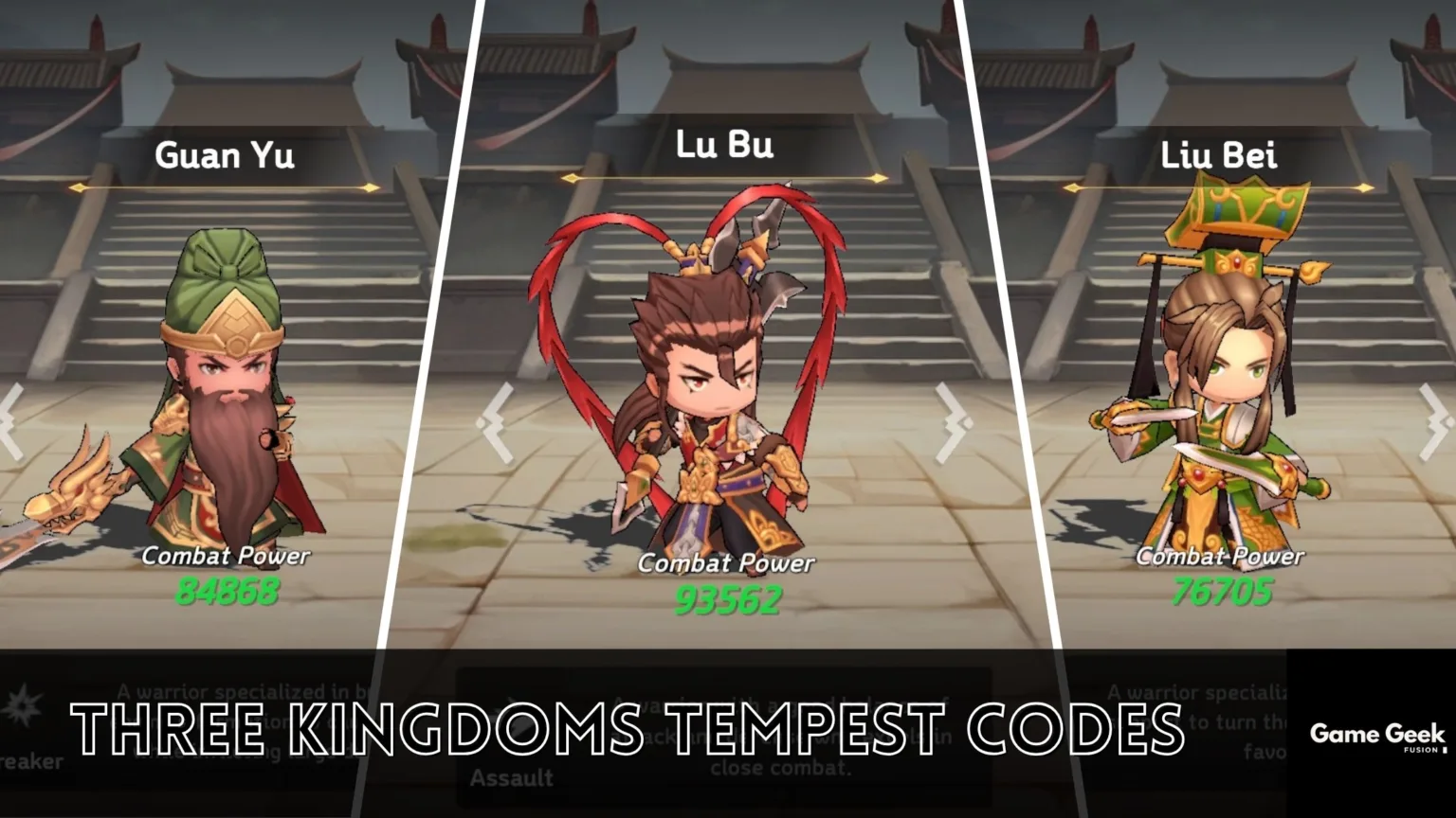 three kingdom tempest codes and coupons