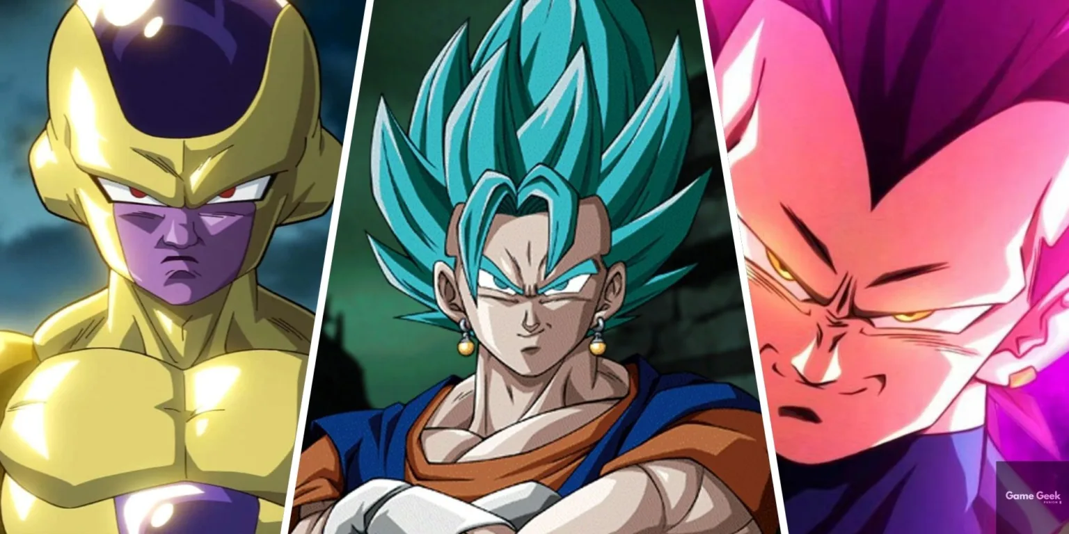 top ten cockiest db chaarcters with frieza, vegito and vegeta being the top three