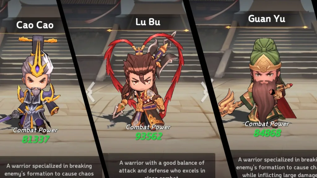 overall best characters in Three Kingdoms Tempest tier list