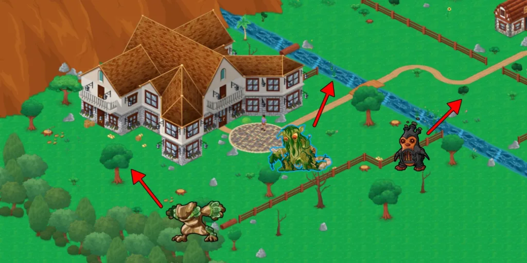 Mansion Miscrit locations that are outside mansion.