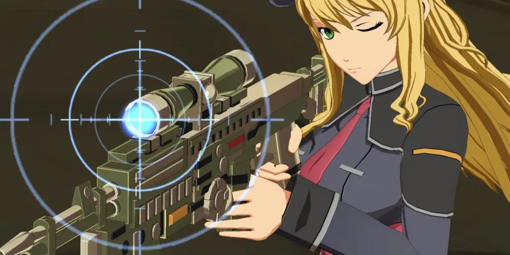 Alissa Reinford sniping in Trails of Cold Steel character tier list.